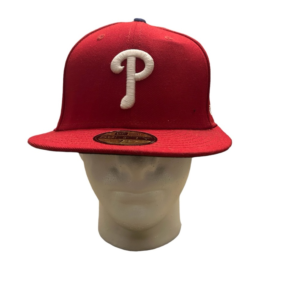 PHILADELPHIA PHILLIES MLB RETRO NEW ERA 5950 RED W/ BLACK UNDER FITTED HAT